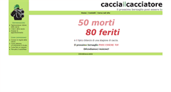 Desktop Screenshot of cacciailcacciatore.org
