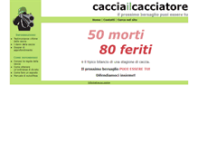 Tablet Screenshot of cacciailcacciatore.org